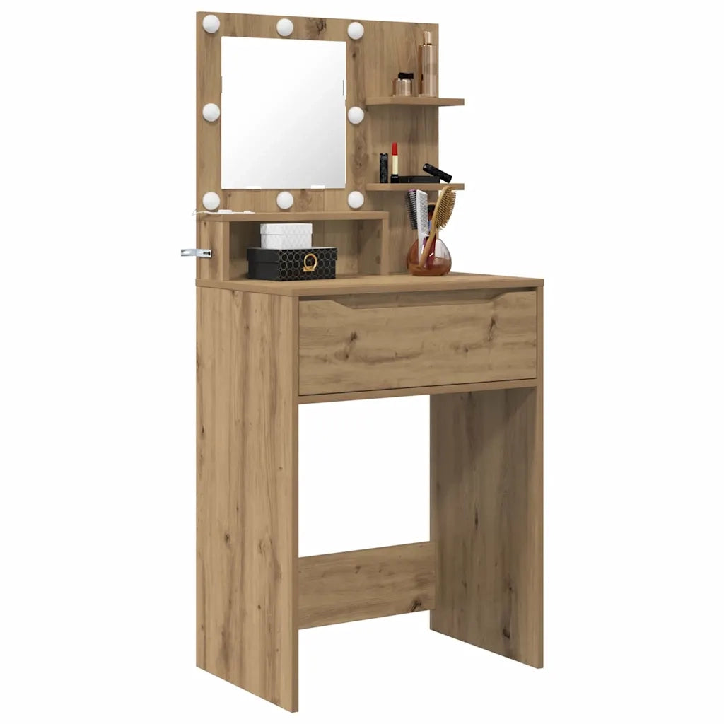 Tavoli da Trucco per Camera da Letto Rovere artigianale 888996