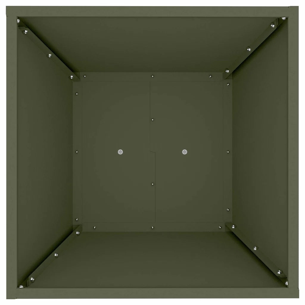 Vaso a Pilastro 2 pcs Oliva 40 x 40 x 100 cm 873859