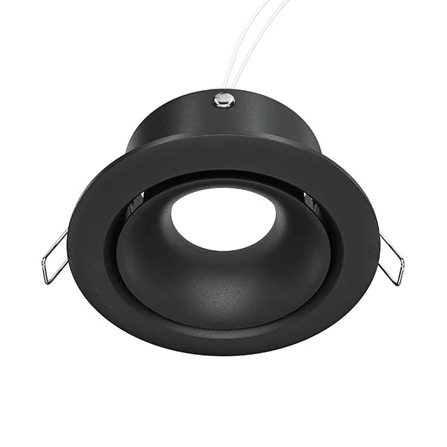 Maytoni Lampada da Incasso Yin 1 luce GU10 nero metallo