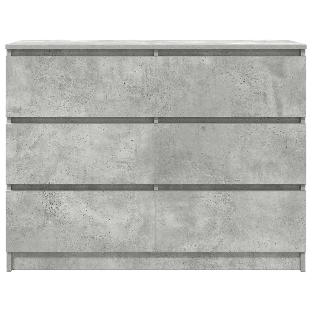 Credenza | Madia | Buffet da pranzo | Armadio da pranzo Grigio Cemento 100x35x76 cm in Legno Multistrato