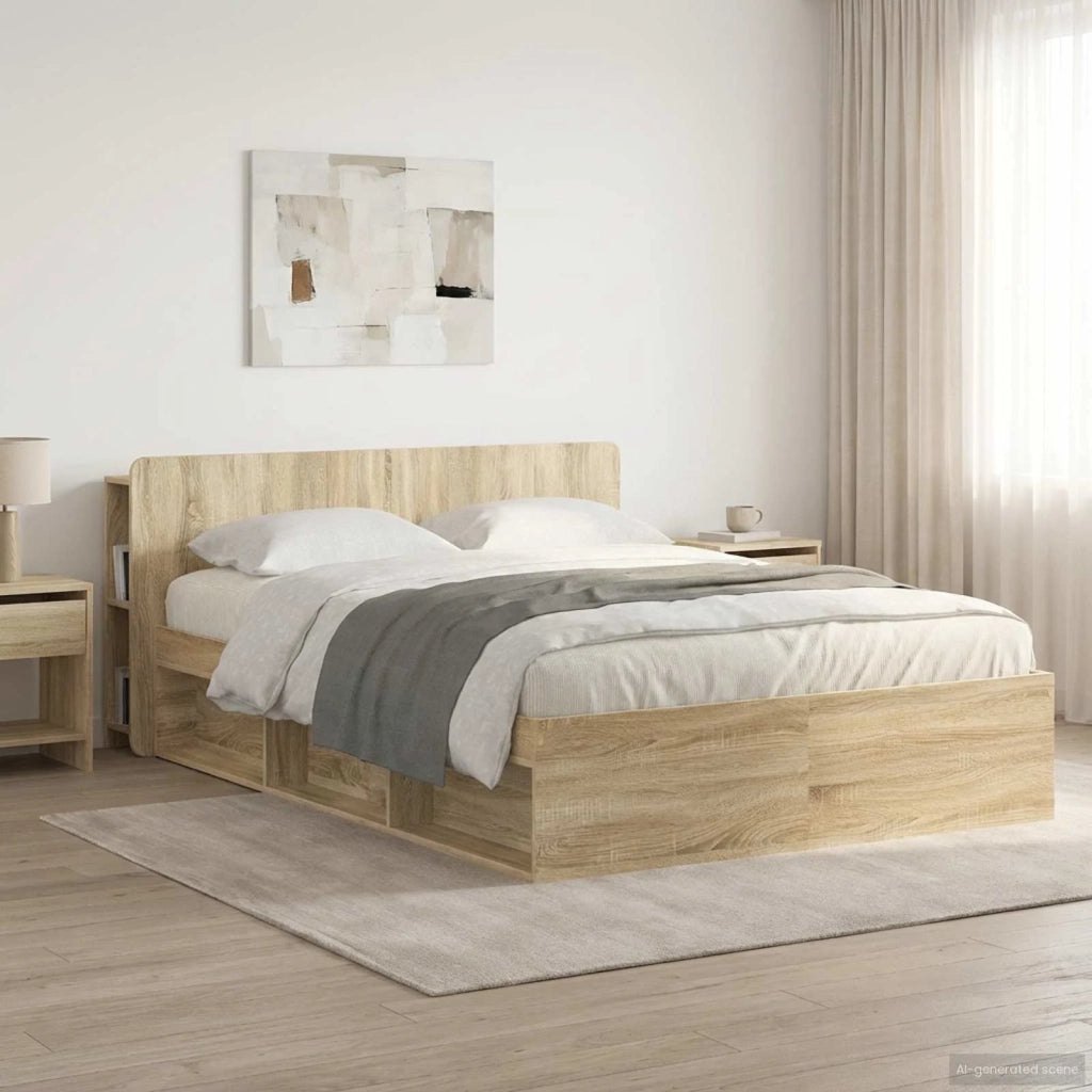 Testiera | Testata del letto Rovere Sonoma Legno ingegnerizzato