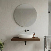 Mensolone bagno 100 cm in legno effetto rovere scuro Levia