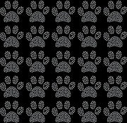 36 Pacchi di Ricami a forma di Zampe di Cane - Ricami Trasparenti con Glitter - Ricami per Abbigliamento - Ricami con Adesivo Caldo - Disegno a Forma di Piede - Ricami da Applicare con la Pressa a Vapore
