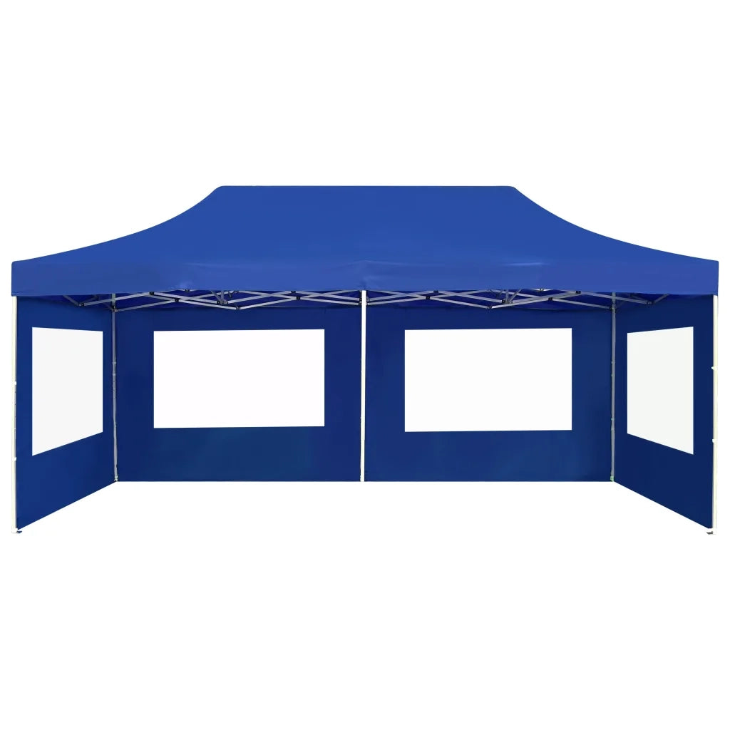 Gazebo Professionale Pieghevole Alluminio con Pareti 6x3 m Blu cod mxl 56076