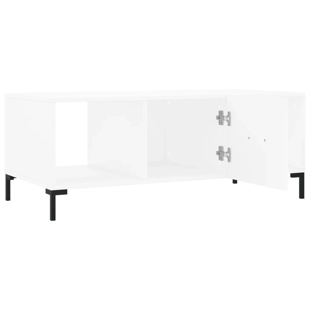 Tavolino da salotto | Tavolino da caff¨¨ | Tavolino da Soggiorno Bianco 102x50x40 cm in Legno Multistrato