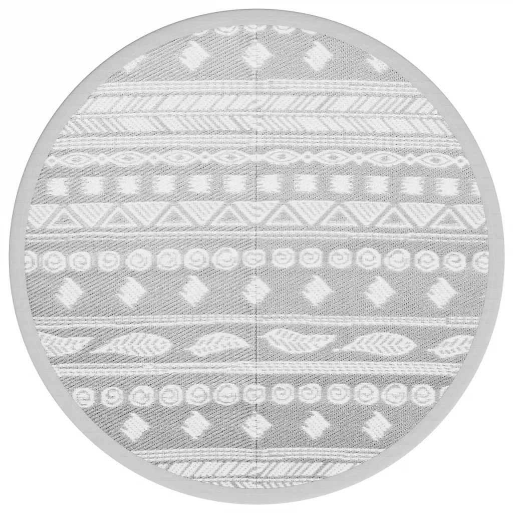 Tappeto da Esterno ARAKIL Grigio Ø120 cm in PP 368530