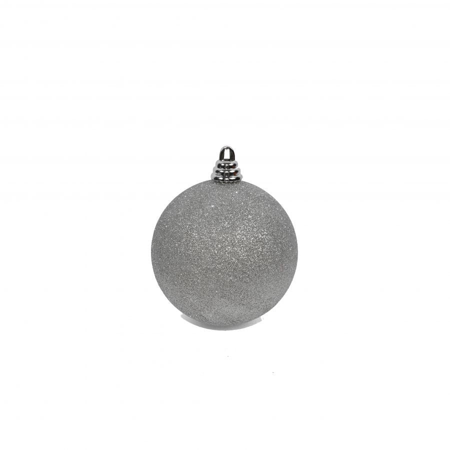 PALLA 15CM GLITTERATA I SILVER