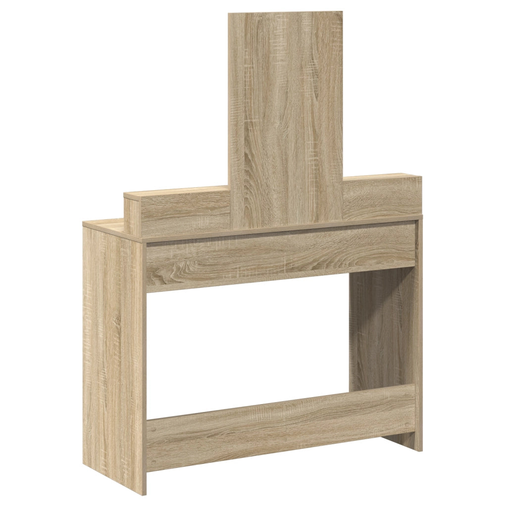 Tolettiera  con cassetti in rovere Sonoma 100x41x140 cm