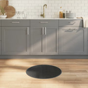 Tappeto Rotondo Grigio 60 cm in BambÃ¹