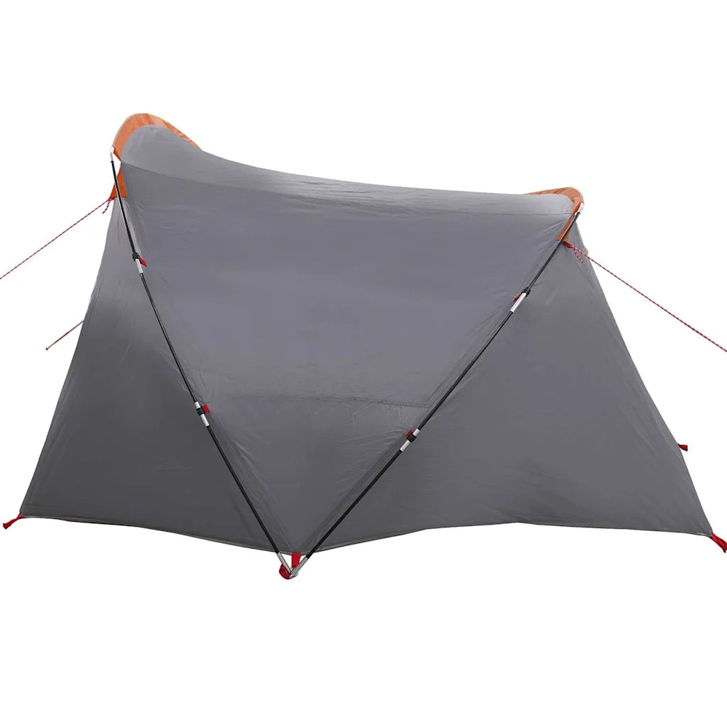 Tenda tunnel per 4 persone 4 persona Grigio e arancione 42004055