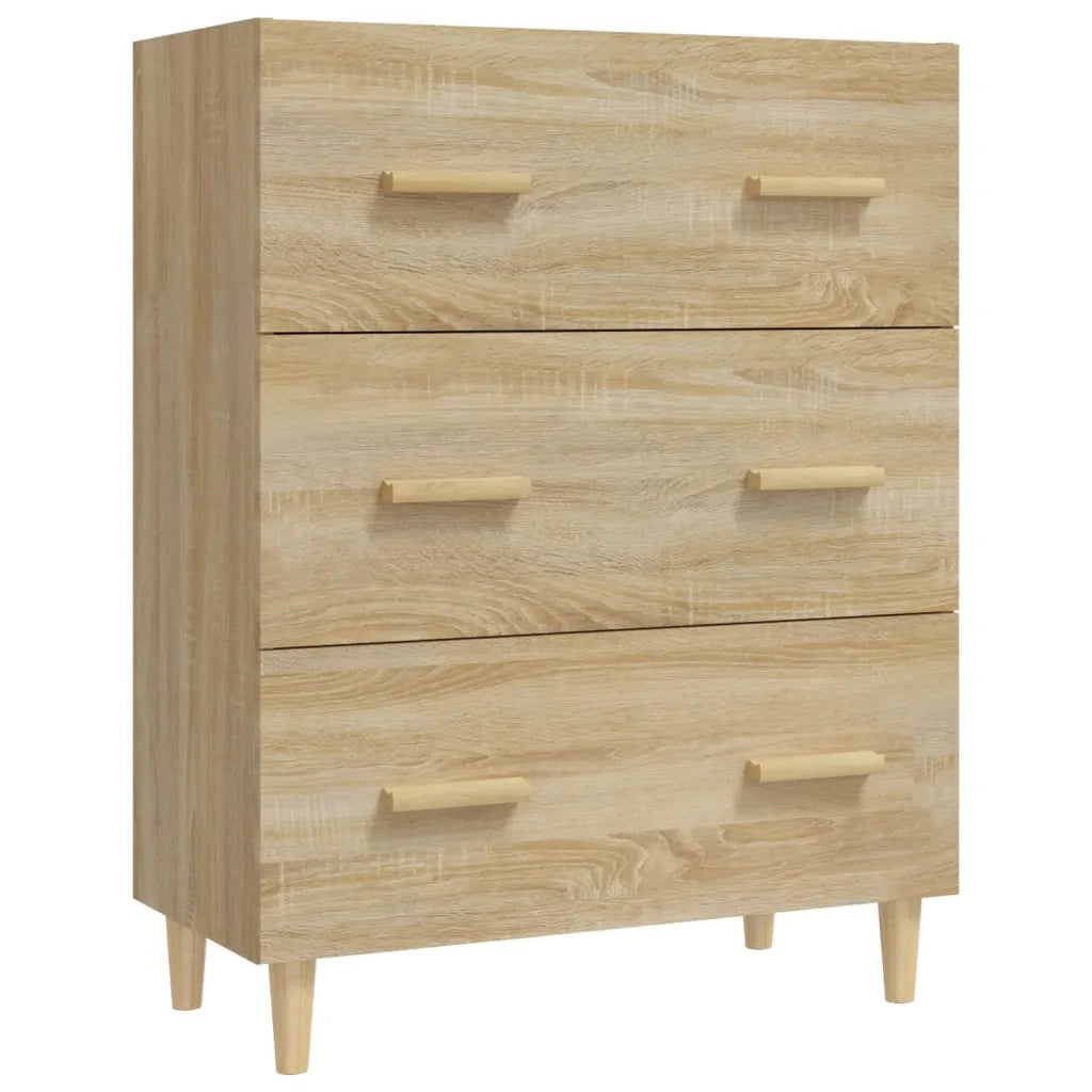 Credenza Rovere Sonoma 70x34x90 cm in Legno Multistrato 812153