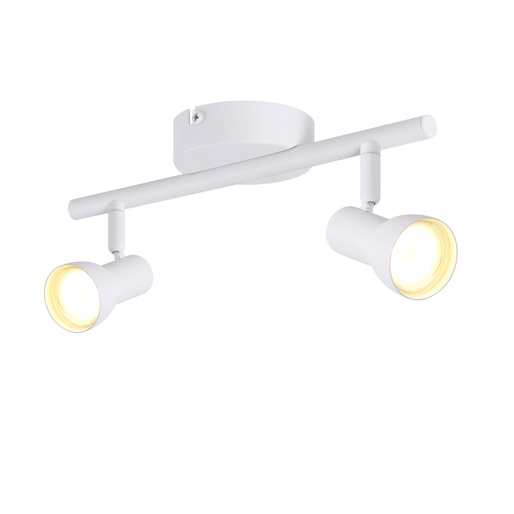 ZMH Faretto da soffitto bianchi 1 luce GU10 orientabili 350° metallo design moderno senza lampadina