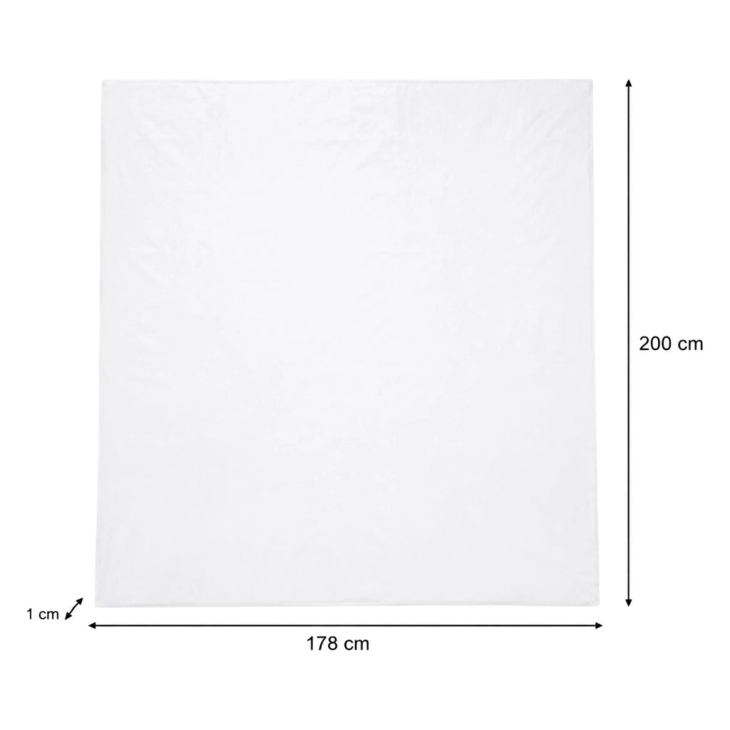 Romomoka, Lenzuolo Matrimoniale Lenzuolo Sotto con Angolo da 27 cm, Bianco Perla