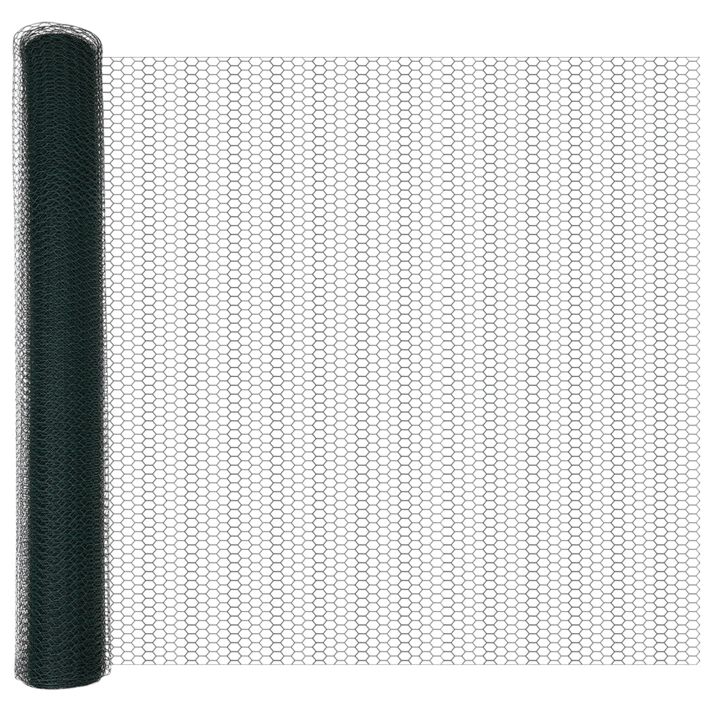 Set di recinzione Set di 2 Verde Acciaio rivestito in PVC