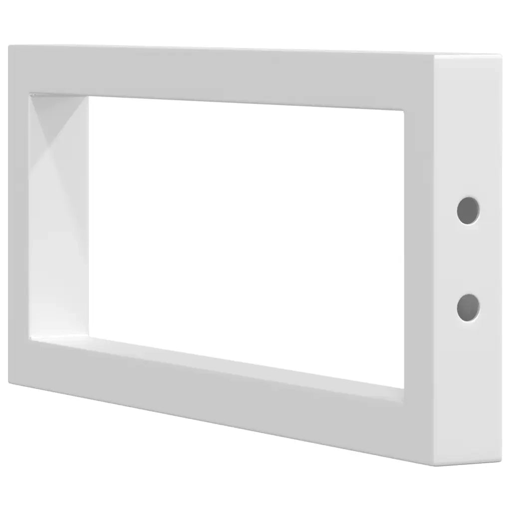 Reggimensole per Lavabo 2 pz Bianche Rettangolari in Acciaio CFW4858090