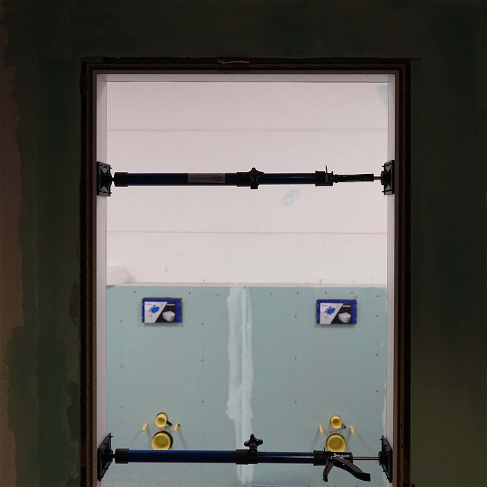 Set di 3 tenditori per controtelai Regolabili 51-115cm Max 30kg Piastre di pressione inclinabili