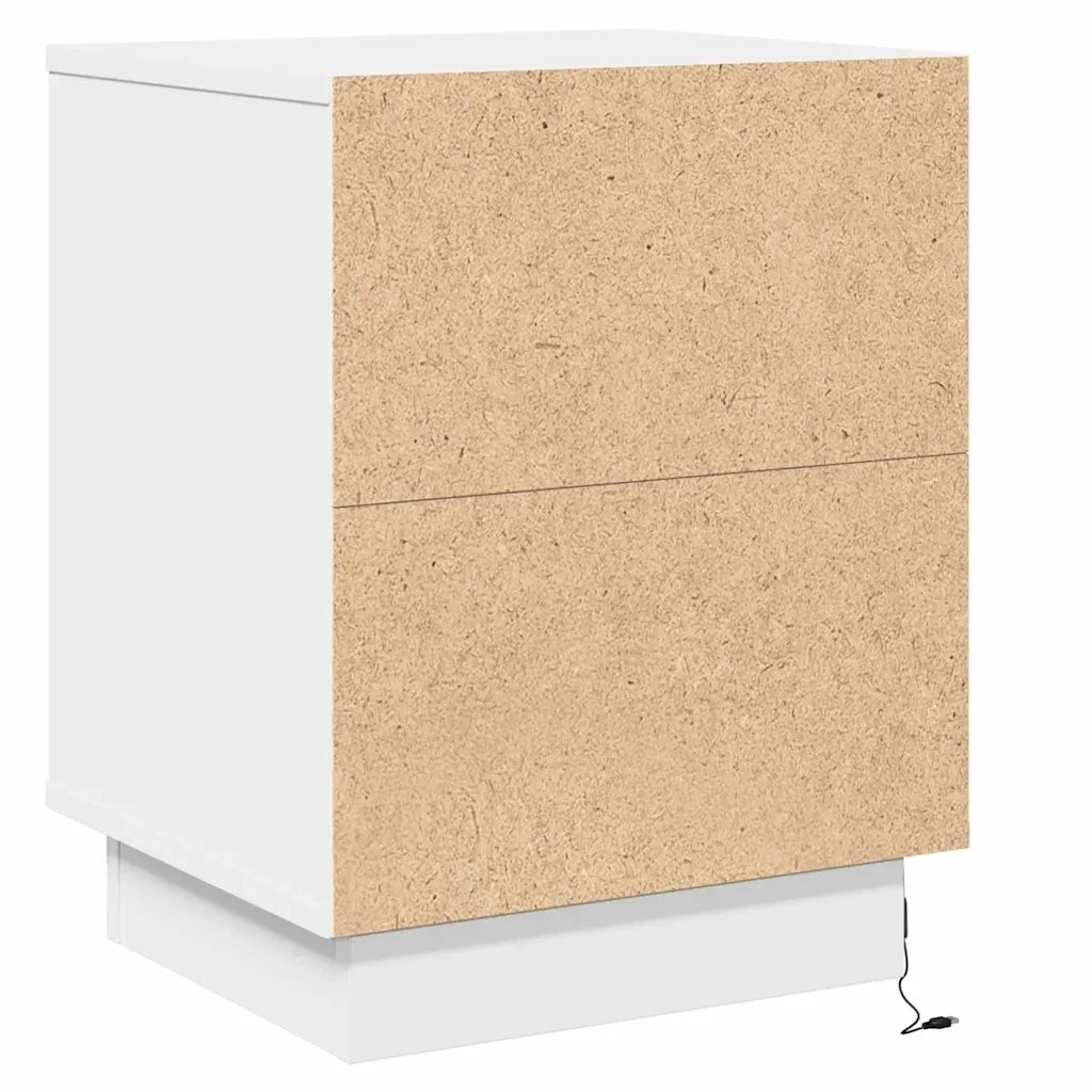 Set di 2 Comodini | Armadio da Notte | Mobiletto da notte Bianco 39 x 34,5 x 50 cm