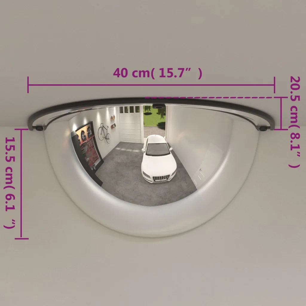 Specchi a Mezza Cupola per Traffico 2 pz ?40 cm in Acrilico CFW4937697