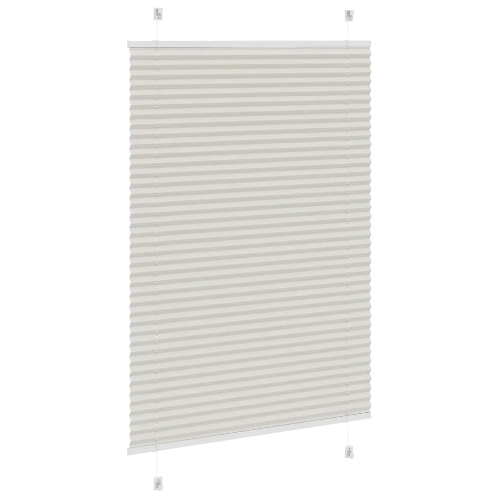 Tenda Plissettata Grigio Chiaro 95x150 cm Larghezza Tessuto