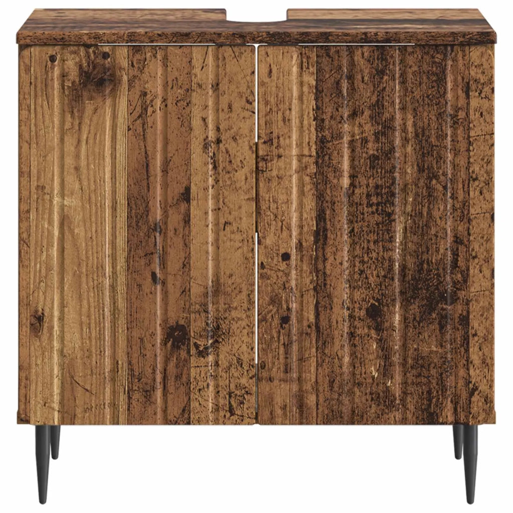 Armadio per Lavabo da Bagno ZWOLLE Legno antico 896353