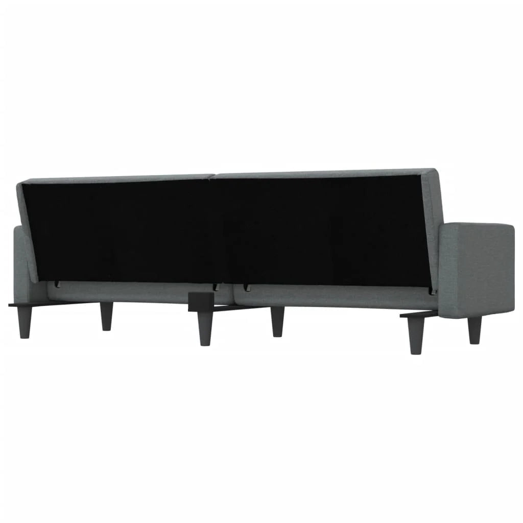 Divano letto con cuscini in tessuto grigio scuro 02_0021002