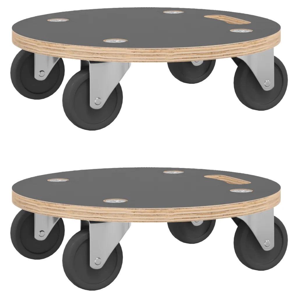 Pedane di Trasporto 2 pz Rotonde Ø38x11,5 cm 250 kg 154892