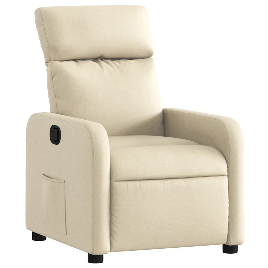 Divano Sedia-Poltrona Reclinabile in Tessuto Crema 660735
