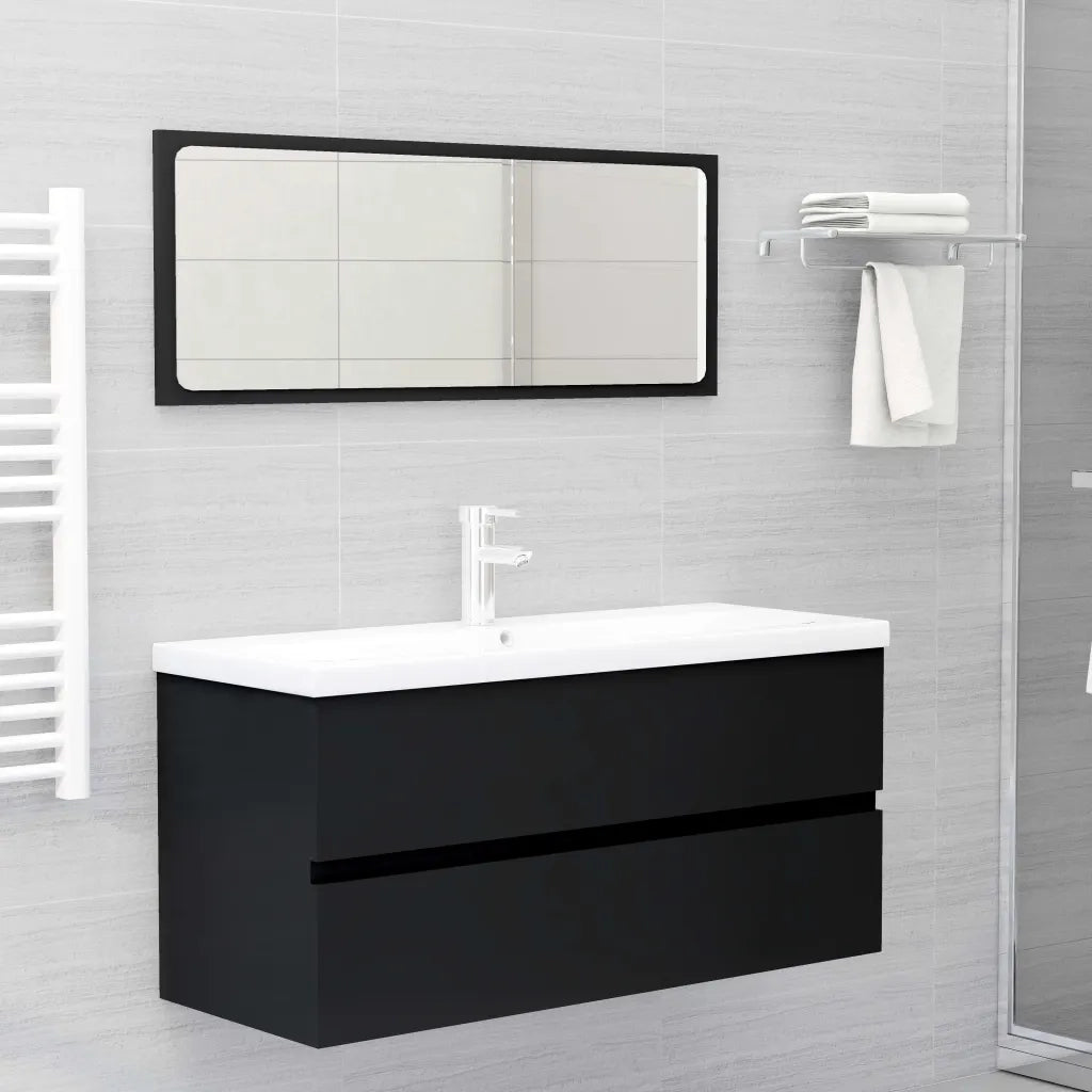Mobile Sottolavabo Nero 100x38,5x45 cm in Truciolato cod mxl 52088