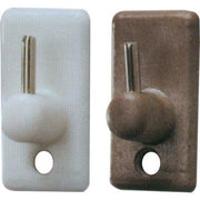 GANCIO BRIS BRIS BASE PLASTICA - RAMPINO METALLO MM 18X32 BIANCO CF=PZ 100- 1 confezioni