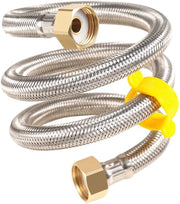 Flessabile Tubo di Rete 30CM - Acciaio Inossidabile - G 1/2" x G 1/2" - Antiruggine - Durata della Vita Allungata - Alta Resistenza alla Temperatura