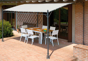 Pergola da Giardino in Ferro 4X3m Vorghini Chains Sabbia