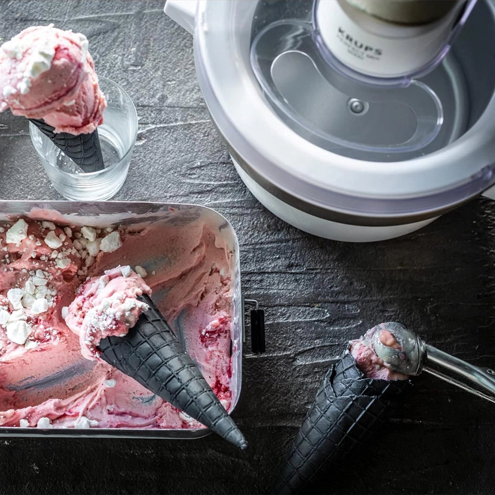 Macchina per Gelato 1.6 Litri Gelatiera con Display e 2 Coperchi 6W Mescolatore