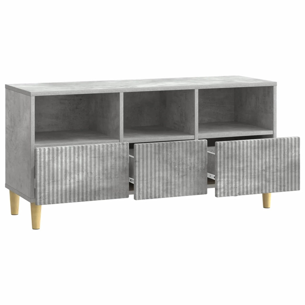 Mobile TV con cassetto Grigio Cemento 102 x 34,5 x 50 cm