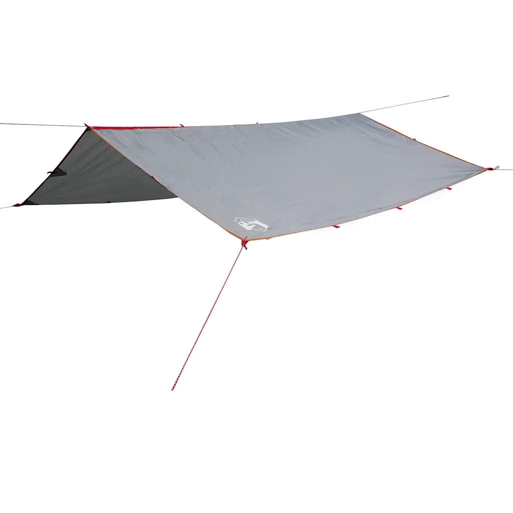 Telone da campeggio | Tenda da campo Grigio/Arancione 400x294 cm Impermeabile
