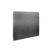 Testiera in tessuto natté grigio antracite liscio L160 cm