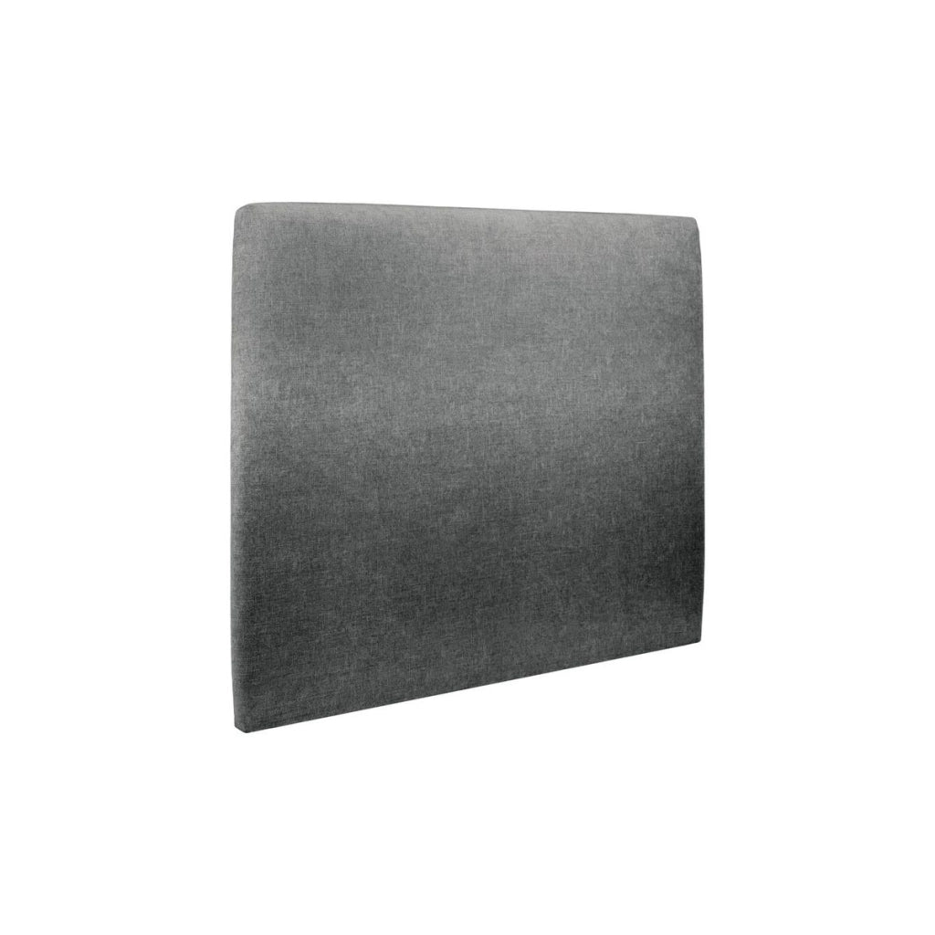 Testiera in tessuto natté grigio antracite liscio L160 cm