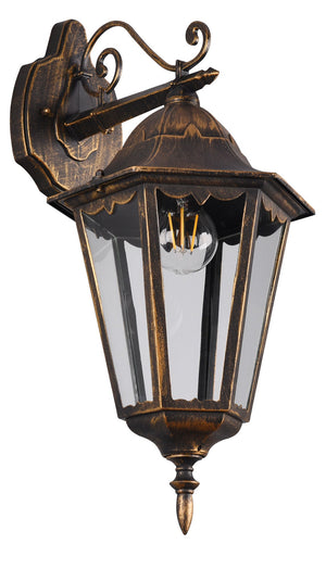 Applique da Esterno Attacco E27 in Alluminio Ruggine