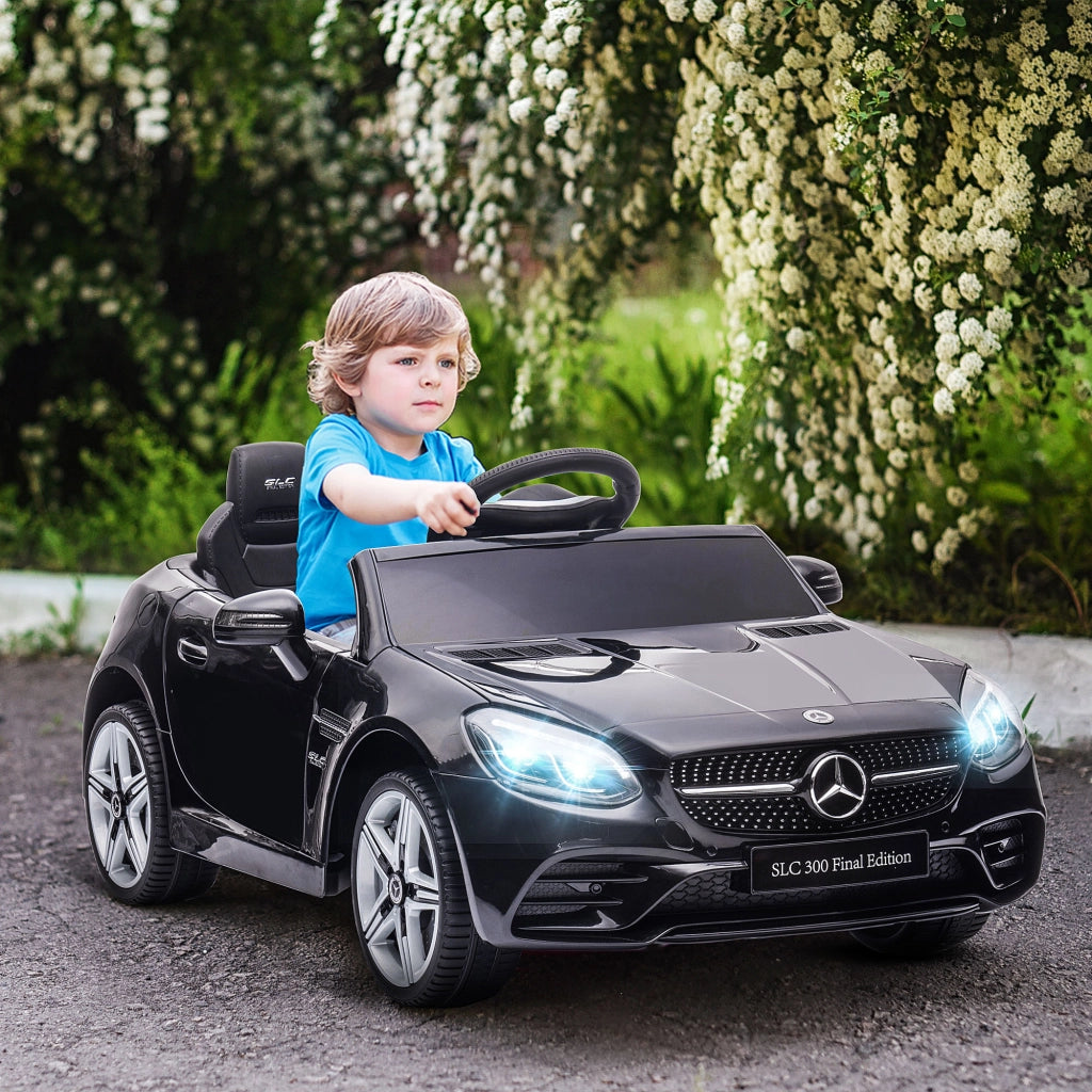 Auto elettrica per bambini Mercedes SLC 300 ¨C Xylo ¨C 12V nera con luci e suoni