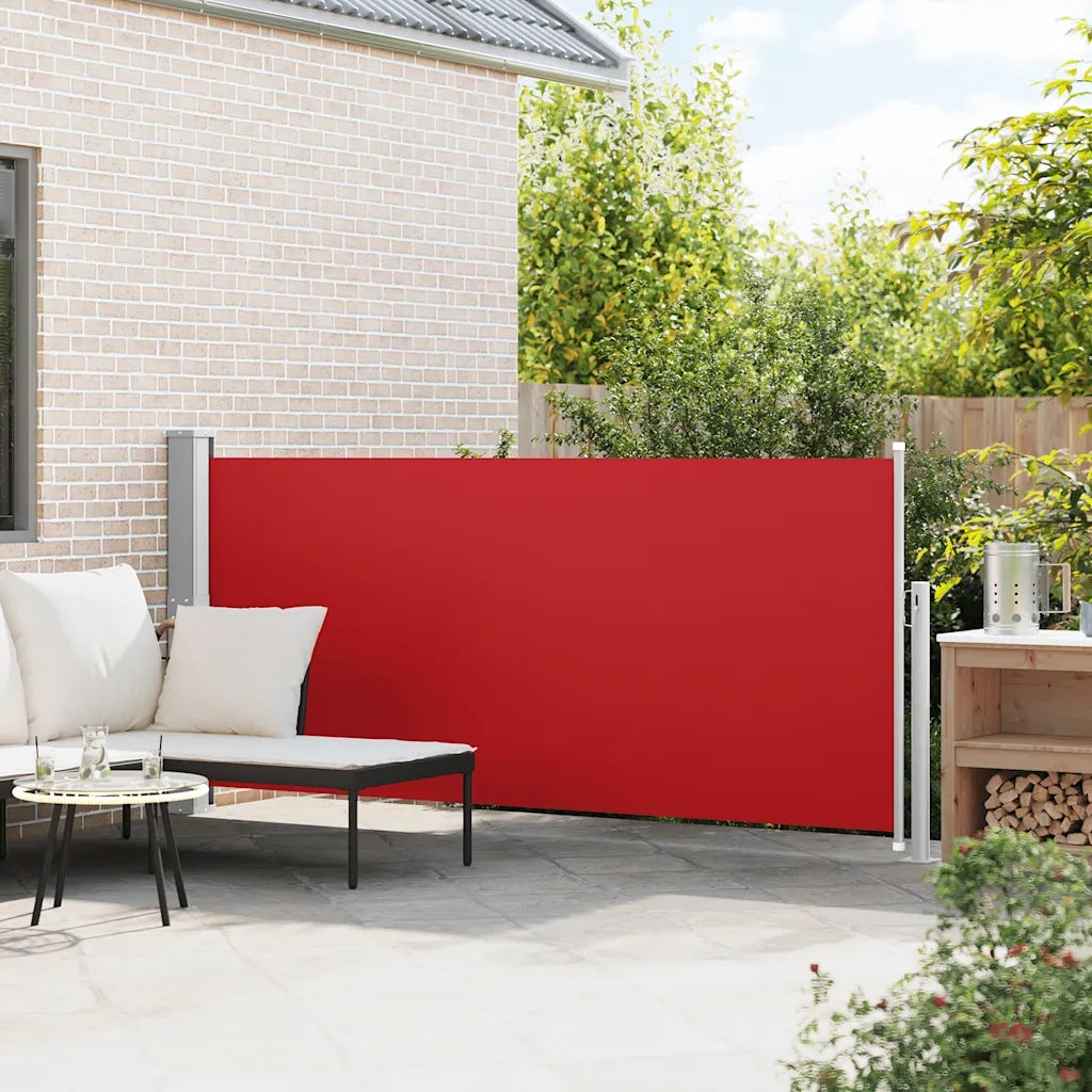 Tenda da Sole Laterale Retrattile-Tenda parasole per balcone 140 x 300 cm Rossa