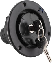 Accessori di ingresso per van - RV Ingresso chiuso 80 mm - Impermeabile - Kit di riempimento del serbatoio - Adatto per pannelli di porta da 30-40 mm - Incluso 2 chiavi - Alta resistenza plastica - Coperchio di iniezione d'acqua