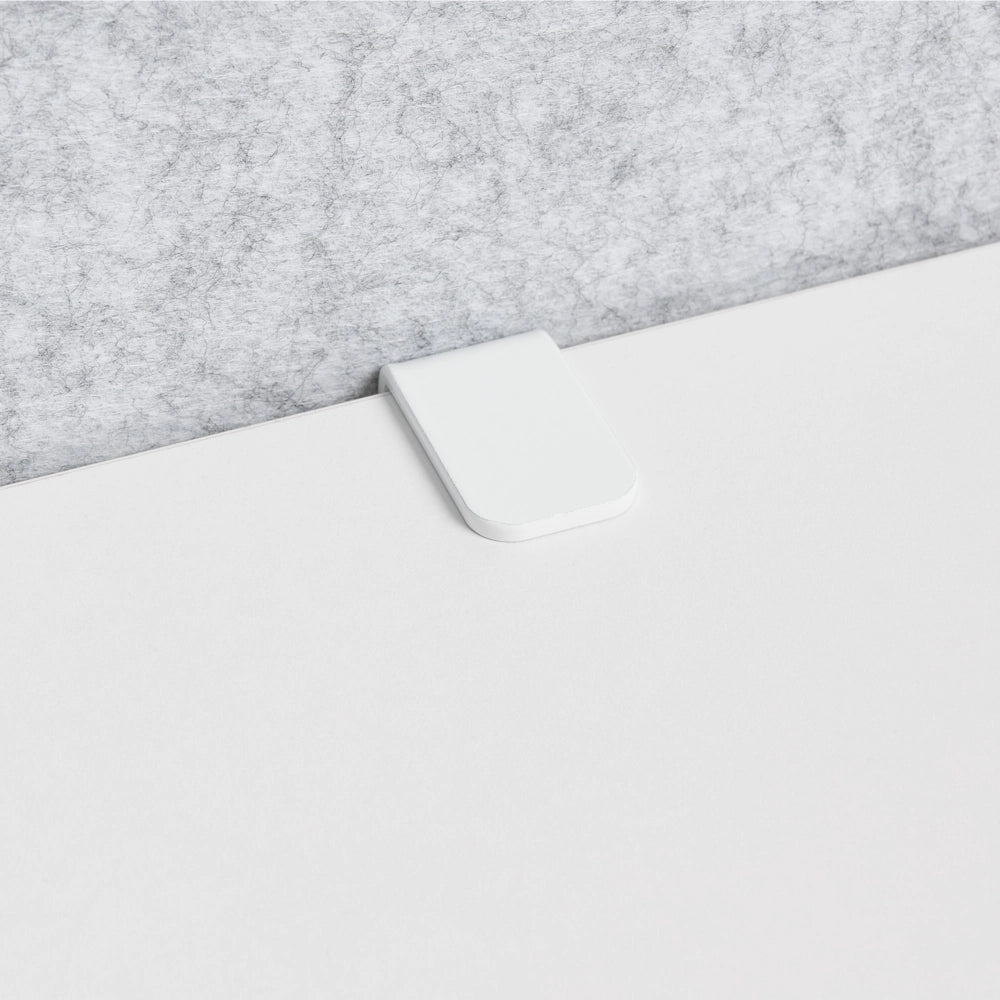 Pannello acustico in tessuto Imbottito 120 x 60 cm Grigio tavolo ufficio