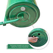 Rullo da Giardino Professionale in Metallo 104x42x30 cm