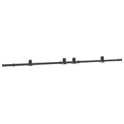 Kit di Binari per Porte Scorrevoli 305 cm Acciaio Nero CFW2078302