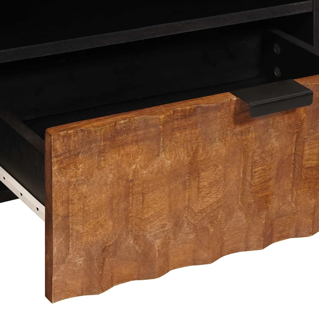 Mobile TV con cassetto Finitura Marrone Acacia 80 x 33 x 46 cm 4017917