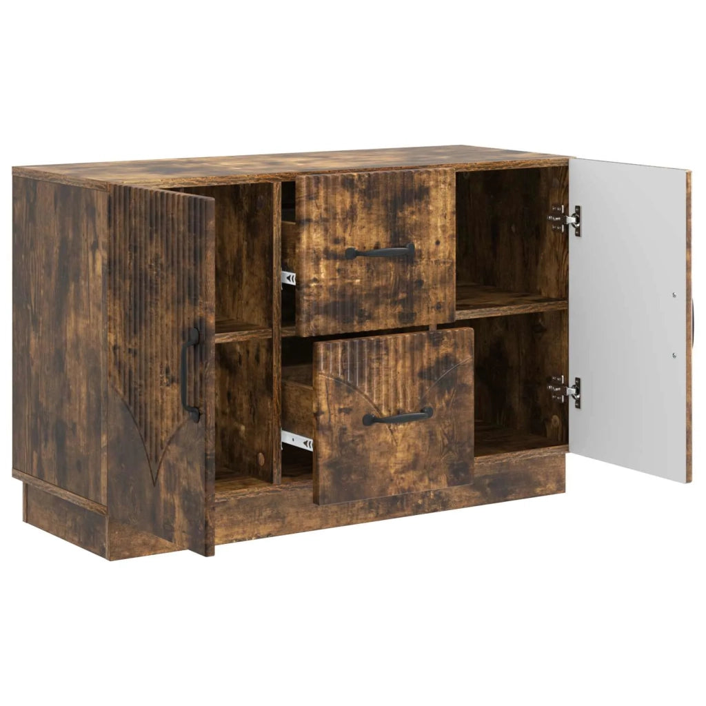Credenza Rovere Fumo 89 x 34,5 x 57 cm Legno ingegnerizzato