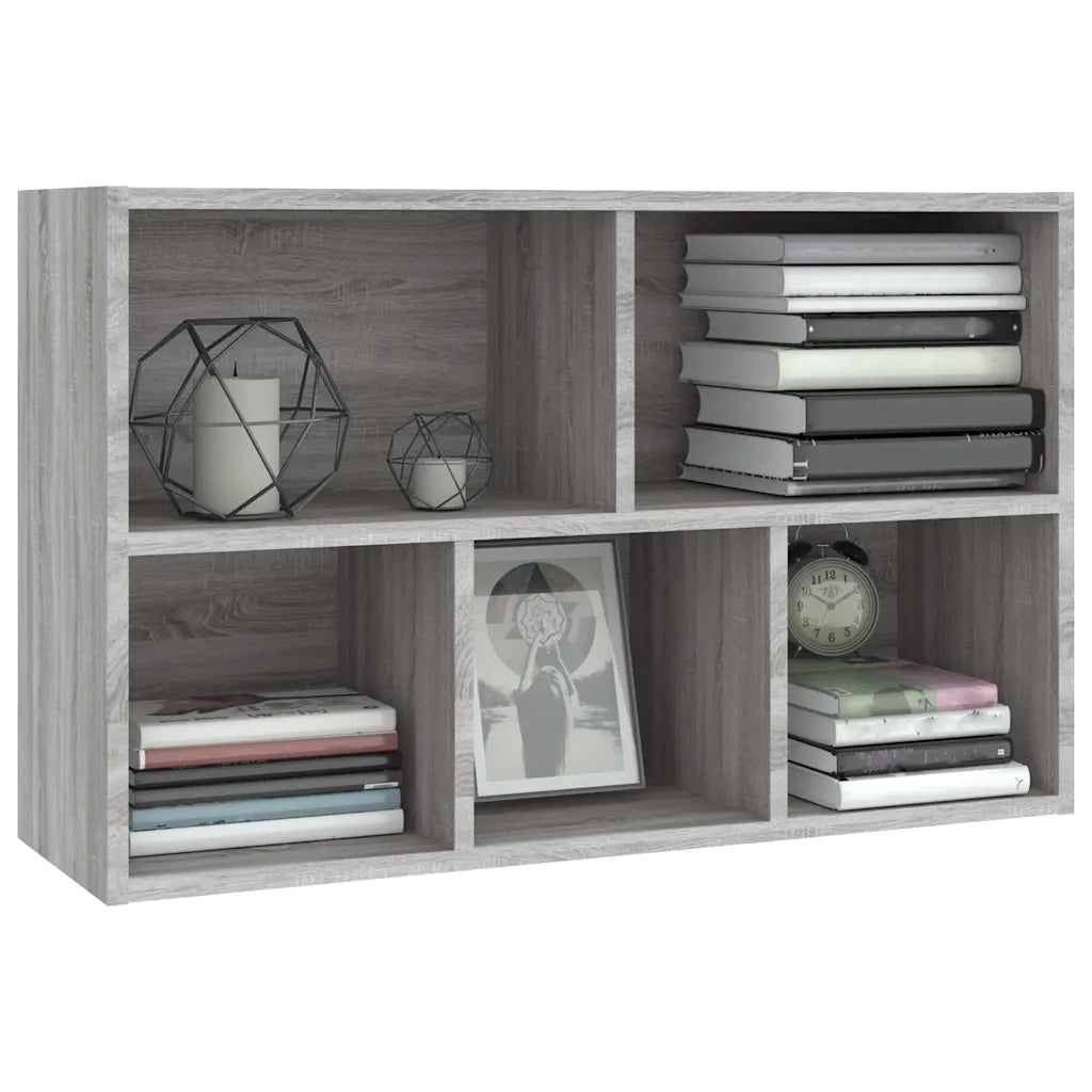 Libreria/Credenza Grigio Sonoma 50x25x80 cm Legno Multistrato 826612