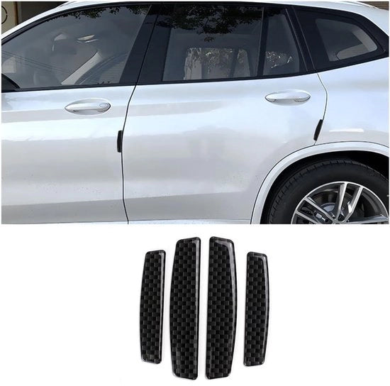 Protezione universale per autodeur - 4 pezzi - Protezione da graffi - Protezione per autoveicoli - Beugel in polimero/PVC - Duraturo - Nero