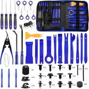Kit di utensili per auto demontaggio 330 pezzi, utensili per rimuovere rivestimenti e cruscotto, kit di utensili per auto con wiggen per rivestimenti, utensili per rivestimenti e penna per rimuovere connettori e audio.