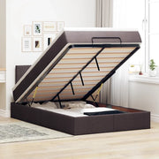 Struttura Letto Pouf con Materasso 80x200 cm in Tessuto 3312211