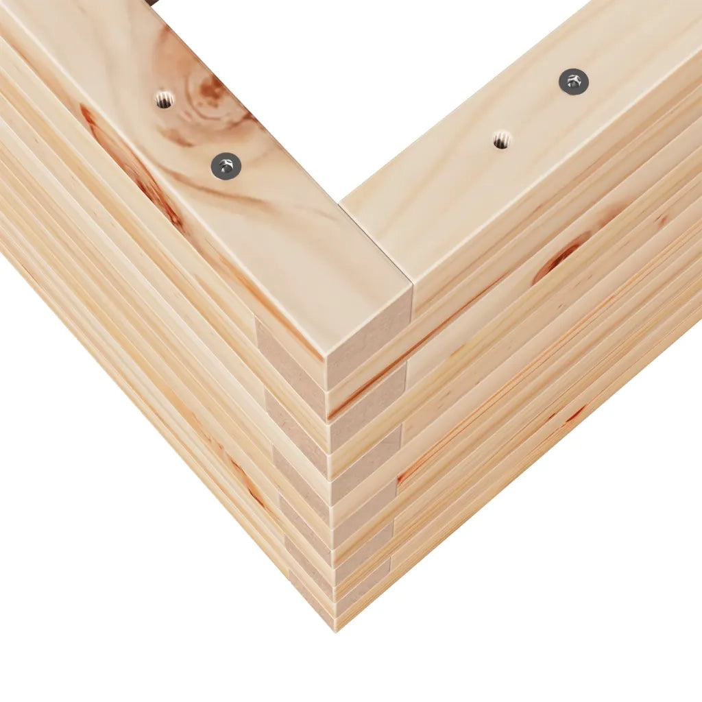Fioriera da Giardino-Vaso da Esterno 90x60x46 cm in Legno Massello di Pino